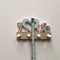 Love Flower Design Wooden Wall Hanging Key Holder with 4 Hooks -1 PC-BY APT