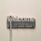 Welcome Sign Wall Hanging Key Holder with 4 Hooks-1 PC-BY APT
