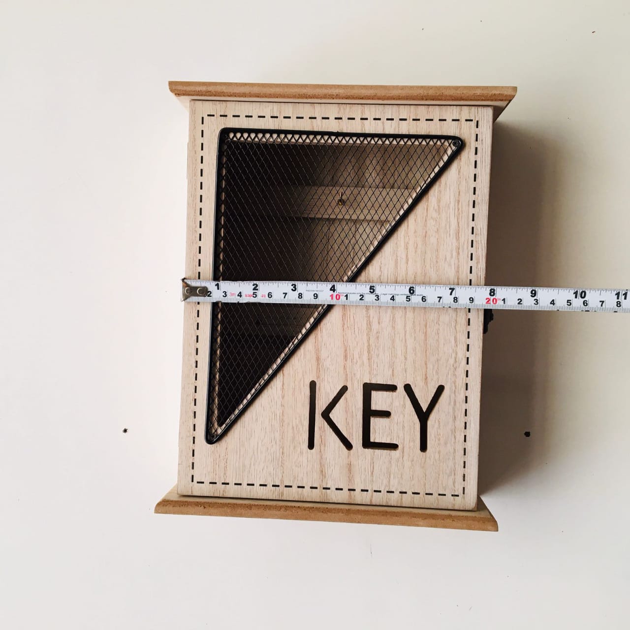 Wooden Key Box Almirah 6 Hooks Key Holder Wall Hanging Key Rack-1 PC-BY APT