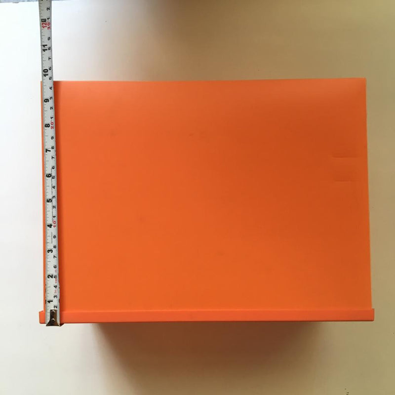 Foldable Multicolor Plastic Sheet Shoe Box/Sneaker Shelf-Pack Of 4-Random Color-BY APT