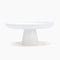 White Magnesium Porcelain Cake Stand By Rena