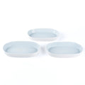 Capsule Shape Plates For Modern Serving Set Of 3 By Rena