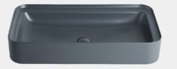 Designer Rectangular Ceramic Wash Basin Elevated Style With Intricate Inside Line Design By TGF