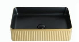 Modern Rectangular Wash Basin With Delicate Exterior Lining By TGF
