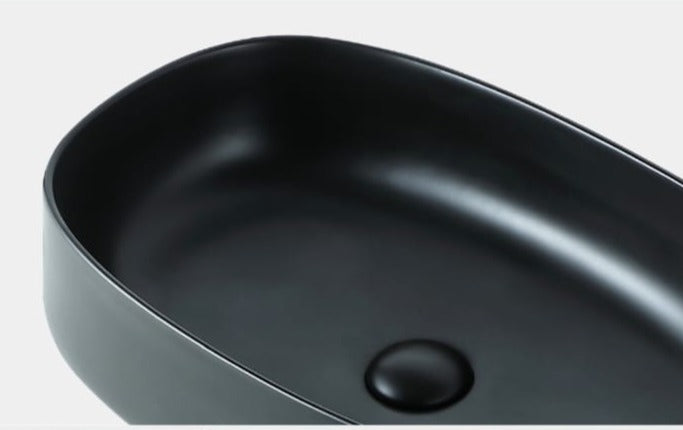 Vintage Loft Style Oval Ceramic Wash Basin For Above Counter Installation By TGF