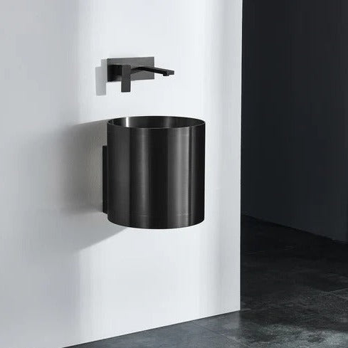 Premium Stainless Steel PVD 07 Modern Round Wall Mounted Wash Basin 1 PC By Jayna
