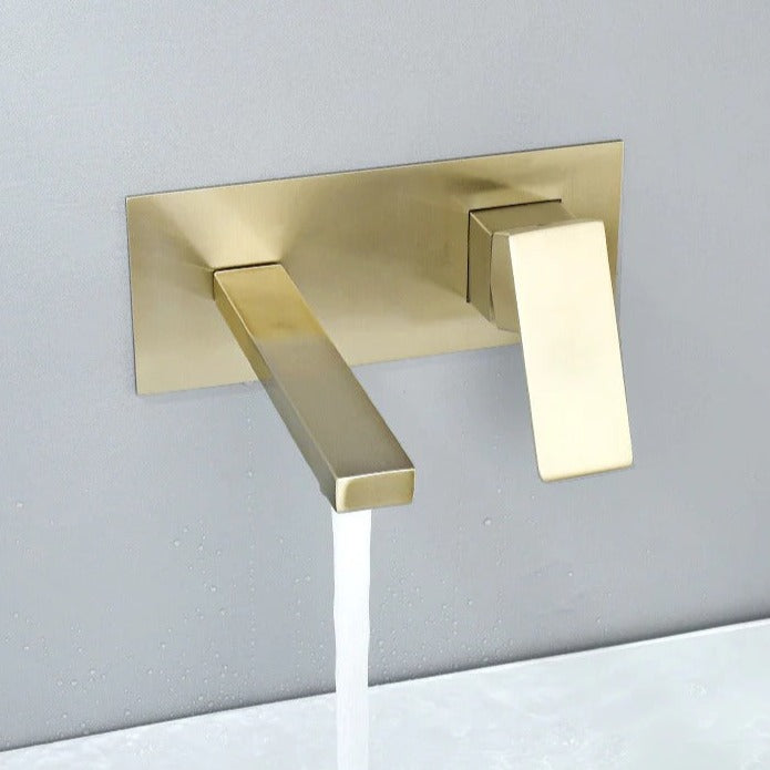 Wall Mounted Single Lever Wall Mounted Basin Mixer Tap Hot & Cold Basin Sink Faucet Basin Mixer PF02 1 PC By Jayna