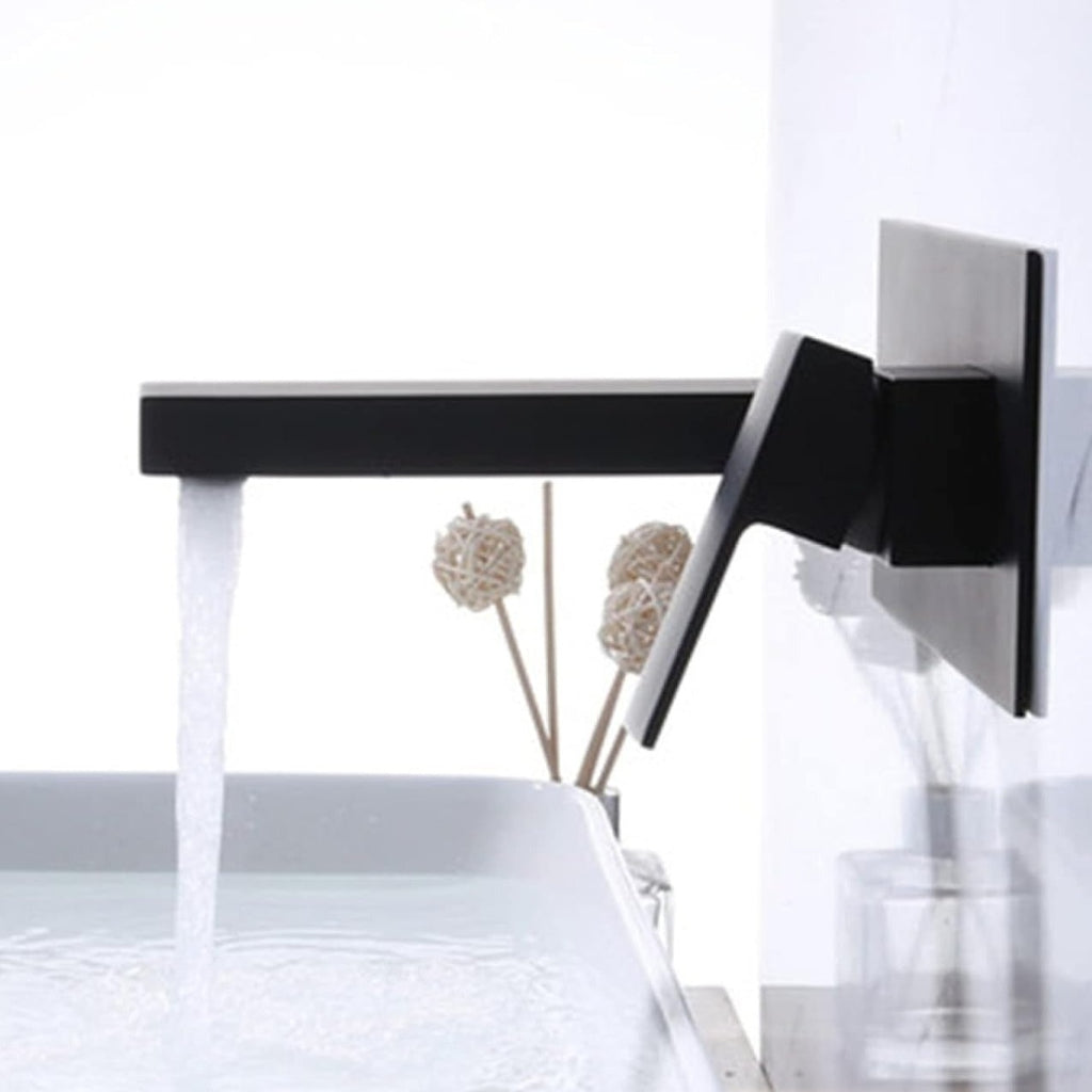 Wall Mounted Single Lever Wall Mounted Basin Mixer Tap Hot & Cold Basin Sink Faucet Basin Mixer PF02 1 PC By Jayna