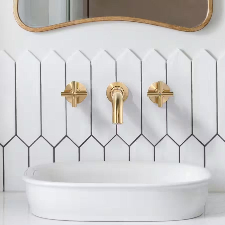 Double Wall Mounted Two Way Basin Mixer PF03 1 PC By Jayna