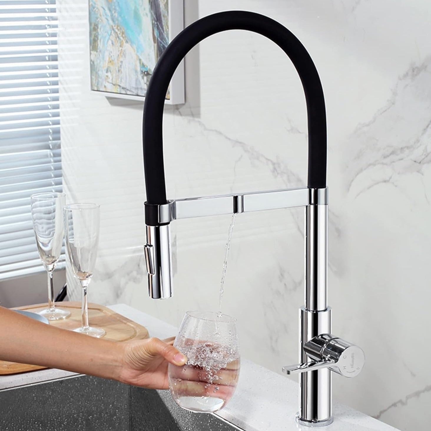 Enhanced Kitchen Experience With Modern Kitchen Faucet Single Lever Pullout Mixer 1 PC By Jayna