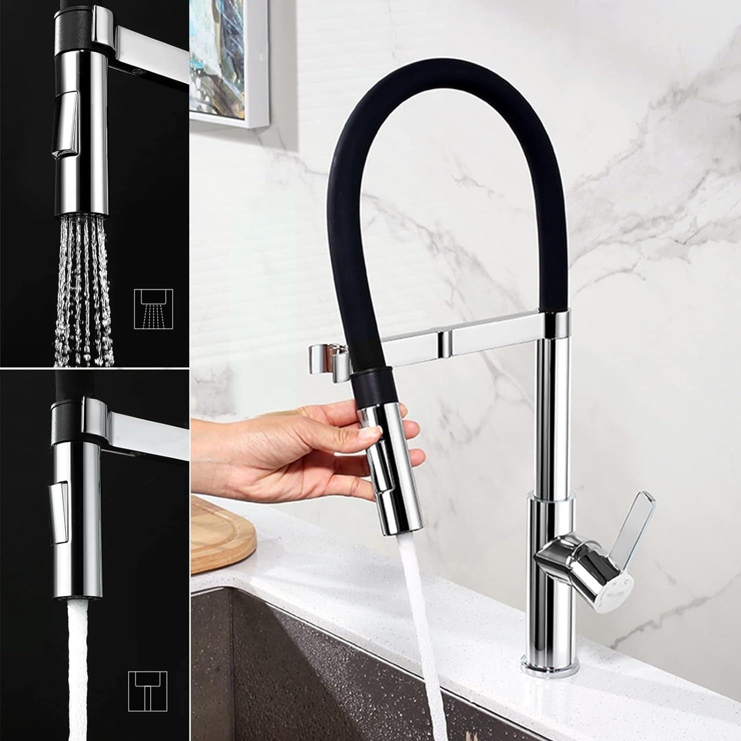 Enhanced Kitchen Experience With Modern Kitchen Faucet Single Lever Pullout Mixer 1 PC By Jayna