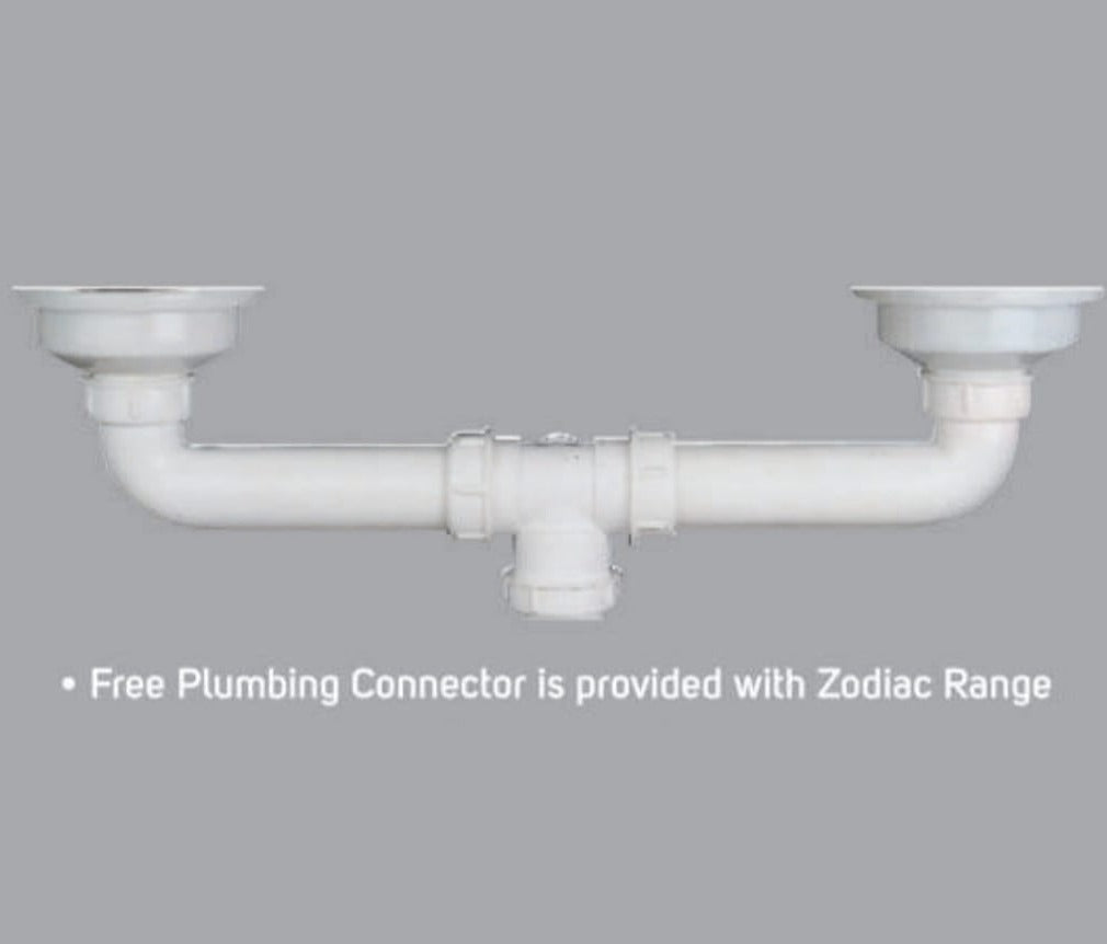 Zodiac Single Bowl Sink Streamlined Waste Management By Jayna