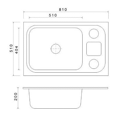 Zodiac Single Bowl Sink Streamlined Waste Management By Jayna