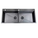 Square Series Luxury PVD Stainless Steel Double Bowl Kitchen Sink By Jayna