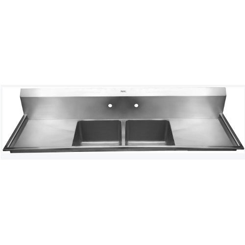 Stainless Steel Wall Mounted Commercial Kitchen Sink With Drainboard JCS 01 By Jayna