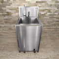 AISI-304 Stainless Steel Wall Mounted Hands-Free Washbasin Sink With Matte Finish By Jayna