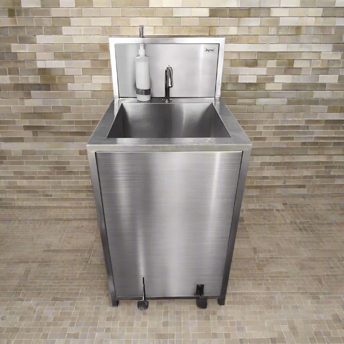 AISI-304 Stainless Steel Wall Mounted Hands-Free Washbasin Sink With Matte Finish By Jayna