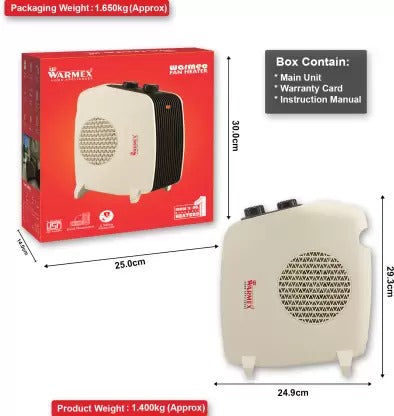 Warmeo Fan Heater Efficient Safe And Adjustable Heating For Cozy Winters By Warmex