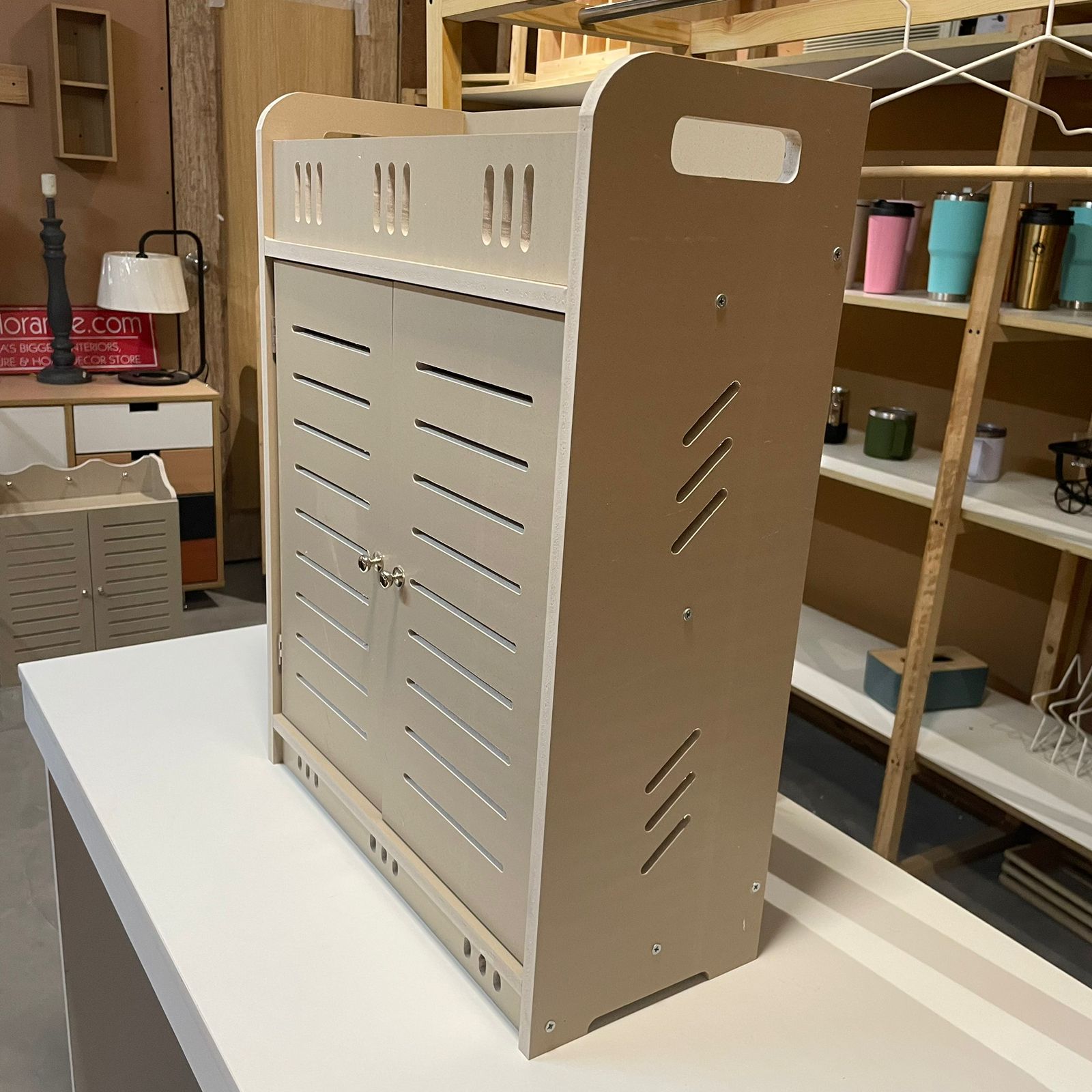Wall Mounted PVC Bathroom [38] Storage Cabinet With By Miza