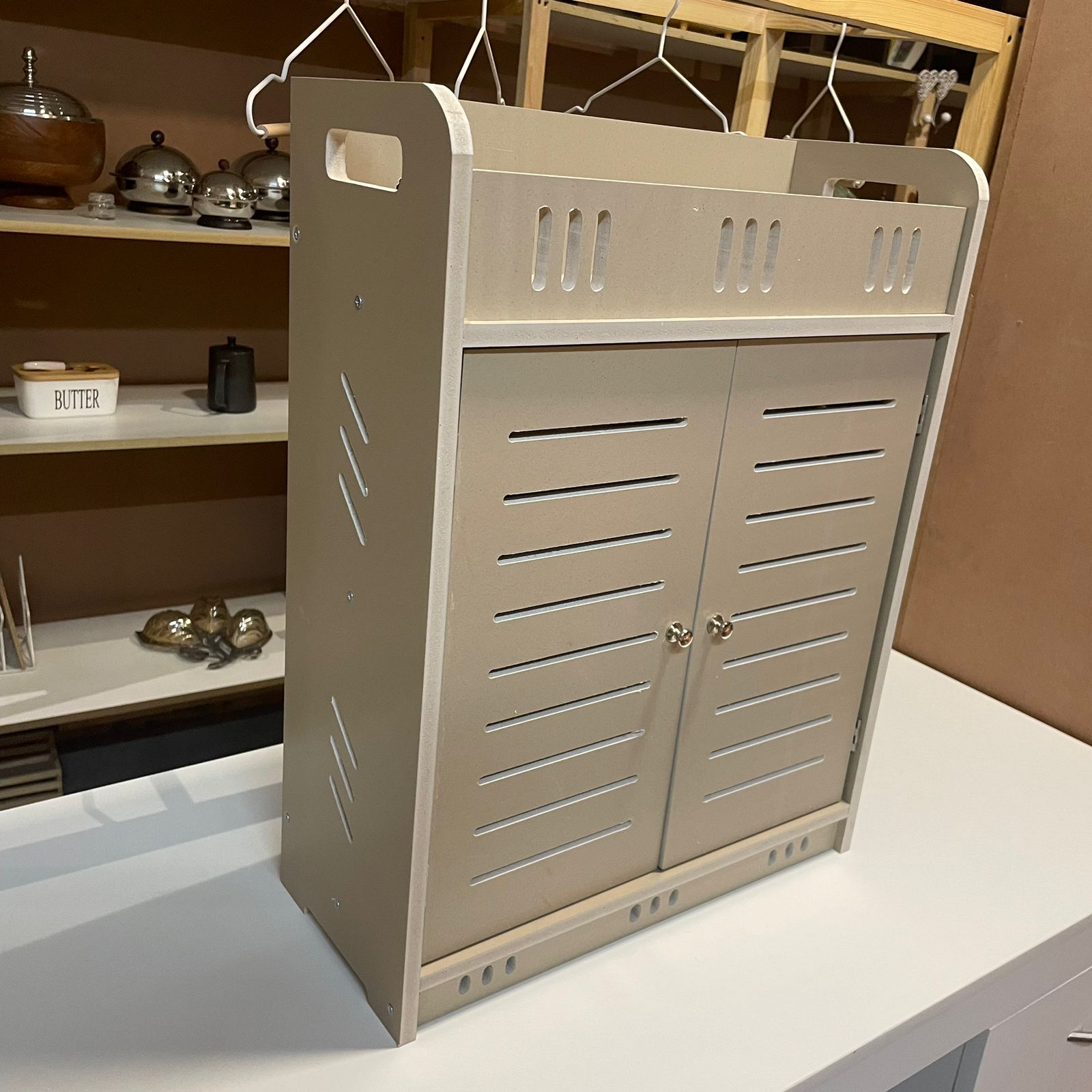 Wall Mounted PVC Bathroom [38] Storage Cabinet With By Miza