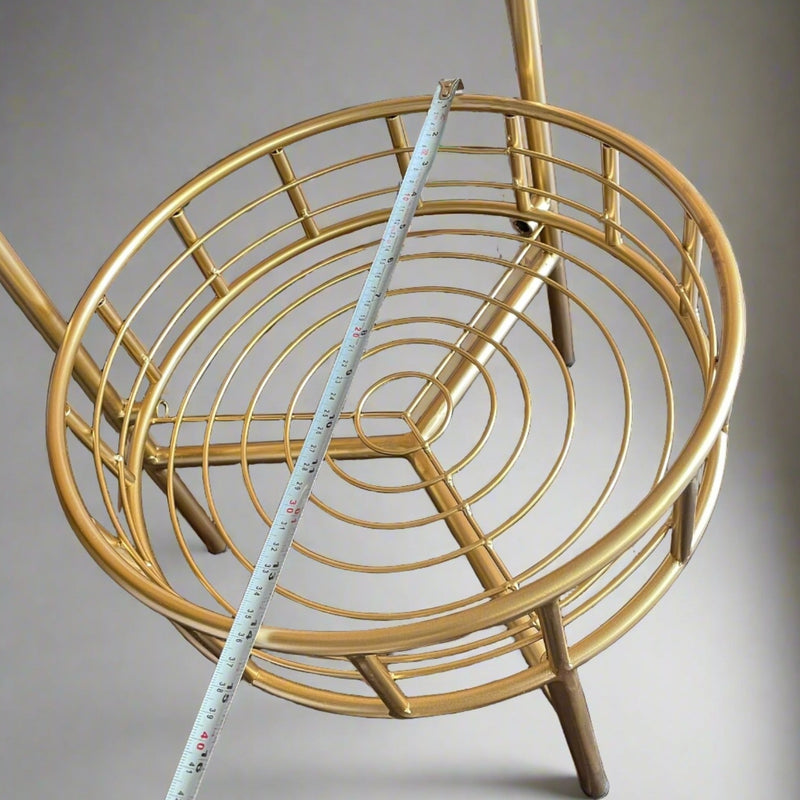 Modern Round Table With Marble Top & Metal Base  By APT