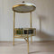 Modern Round Table With Marble Top & Metal Base  By APT