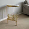 Modern Round Table With Marble Top & Metal Base  By APT