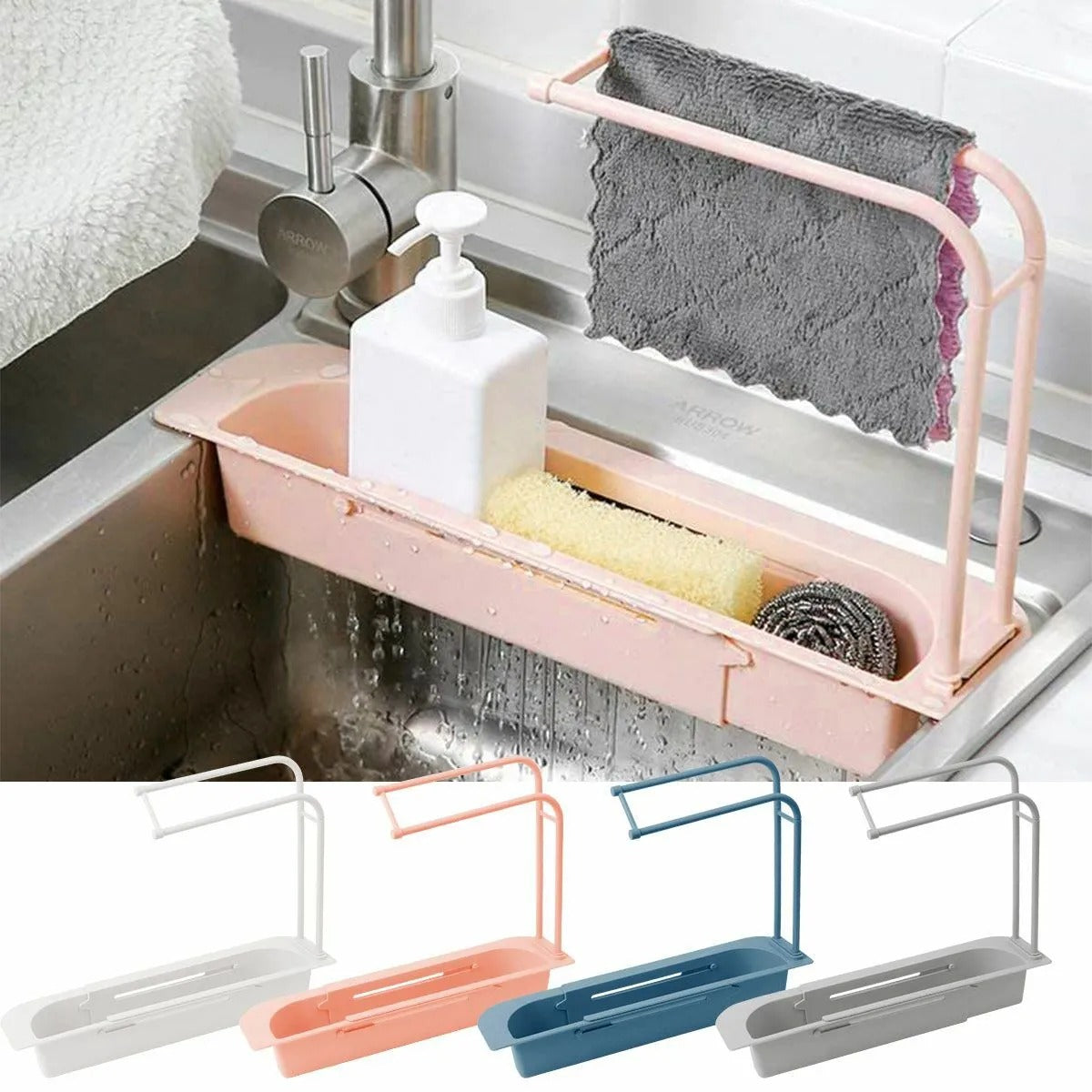 Drain Basket Pack Of 2 For Fruits, Vegetables, Dish, Utensils ( RANDOM COLOR ) By APT