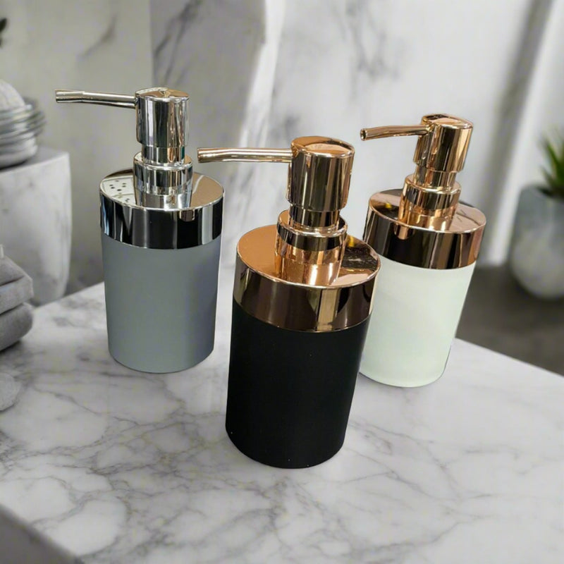 Stylish Matte Finish Round Shape Soap Dispensers (1PC) By-APT