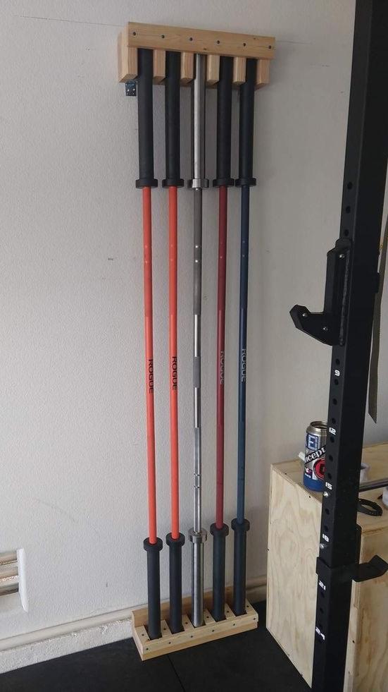 Pyramid Barbell Rack Efficient/Vertical Barbell Storage Rack For Gym/Home By Miza ...