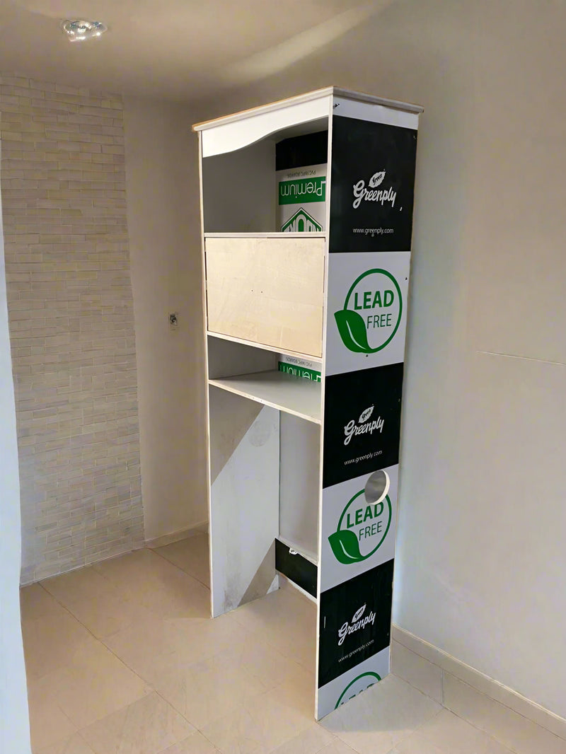 Washing Machine Storage Shelf in PVC Waterproof Board By Miza