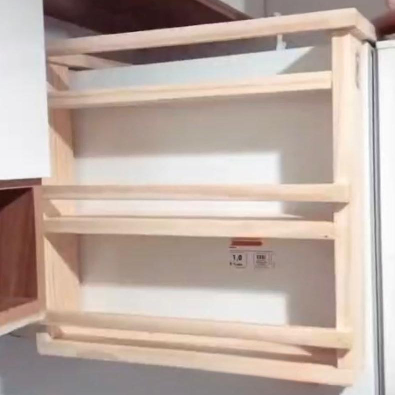 Wooden Fridge / Refrigerator Storage Rack By Miza