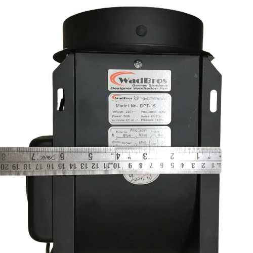 Metal DPT Series Ventilation/Exhaust Inline Fan By Wadbros