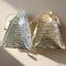 Croc Style Gold & Silver Drawstring Potli Bags For Special Occasions 1PC