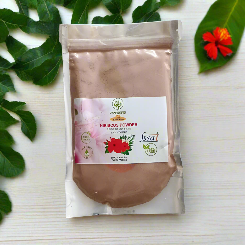 Meribana Khadi Natural Organic Powder For Skin and Hair - 100 Gm