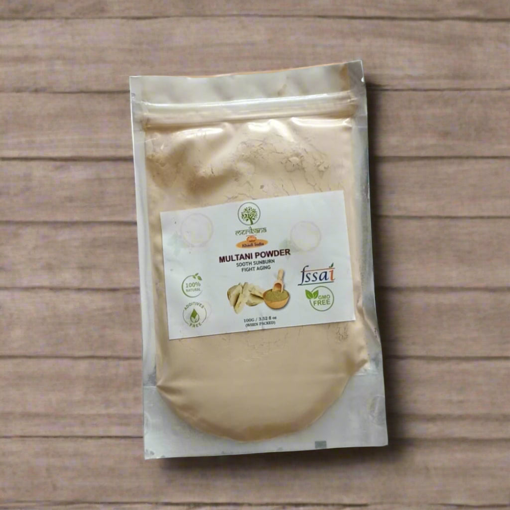 Meribana Khadi Natural Organic Powder For Skin and Hair - 100 Gm