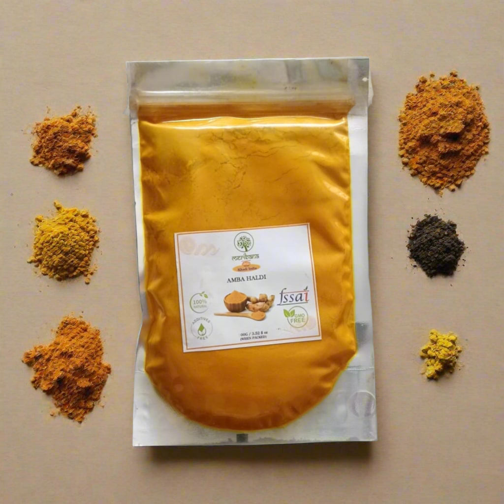 Meribana Khadi Natural Organic Powder For Skin and Hair - 100 Gm