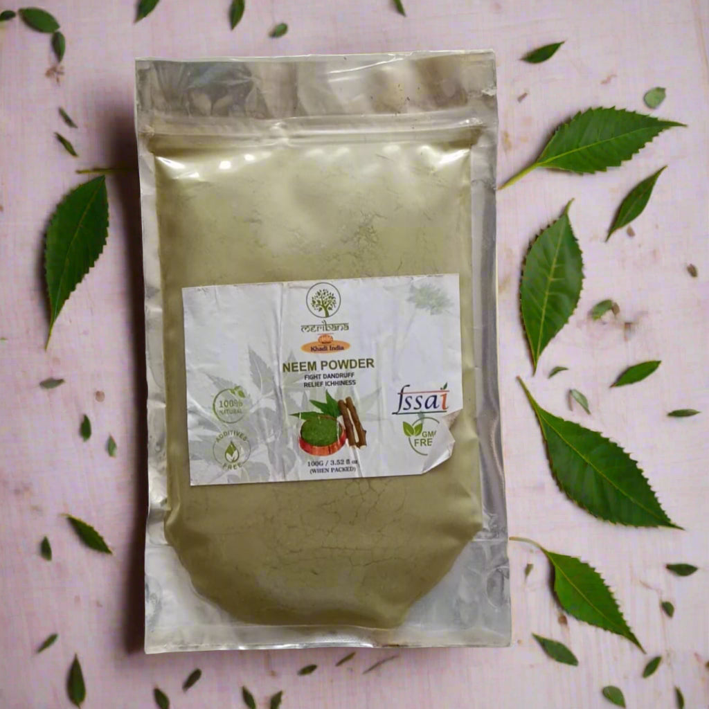 Meribana Khadi Natural Organic Powder For Skin and Hair - 100 Gm
