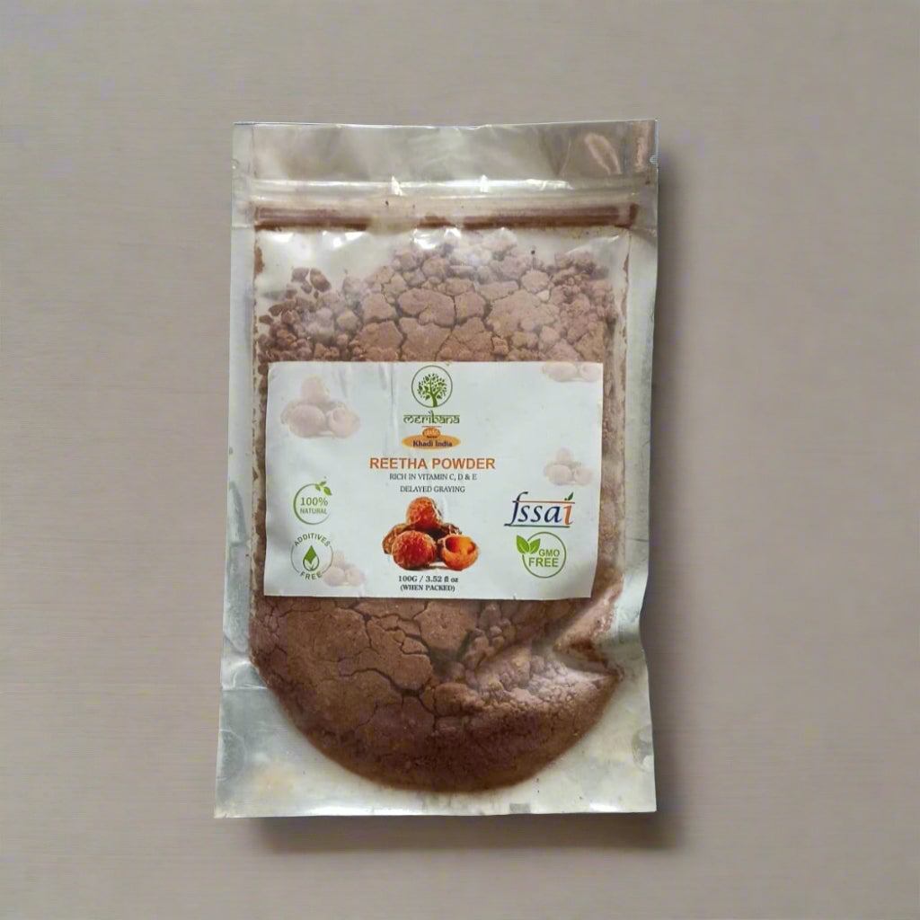 Meribana Khadi Natural Organic Powder For Skin and Hair - 100 Gm