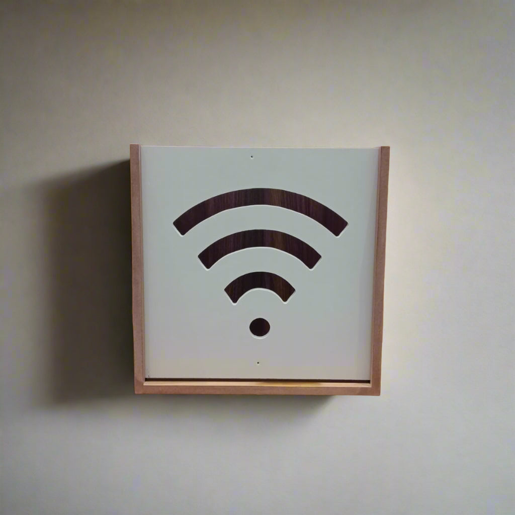 Wooden Decorative Wi-Fi Box / Wall Mounted Wi-Fi Router Organizer By Miza