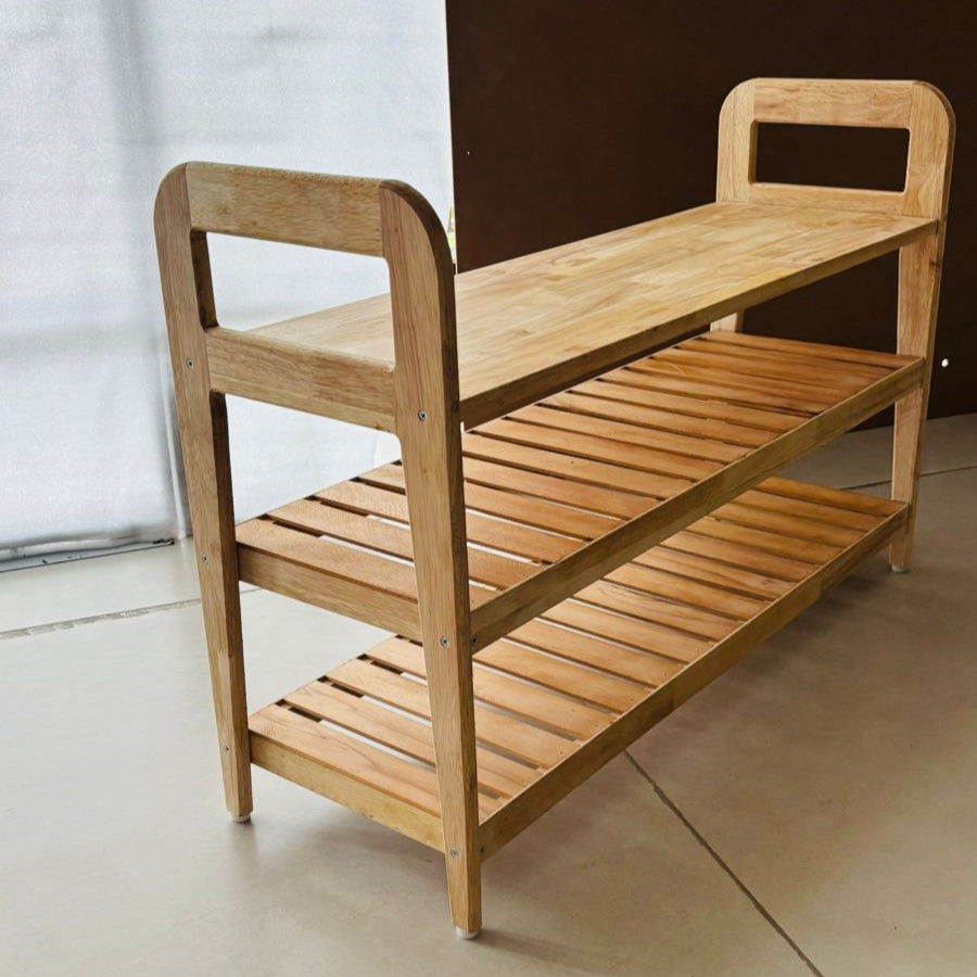 Two Shelved Bench / Shoe Organizer / Shoe Cabinet By Miza