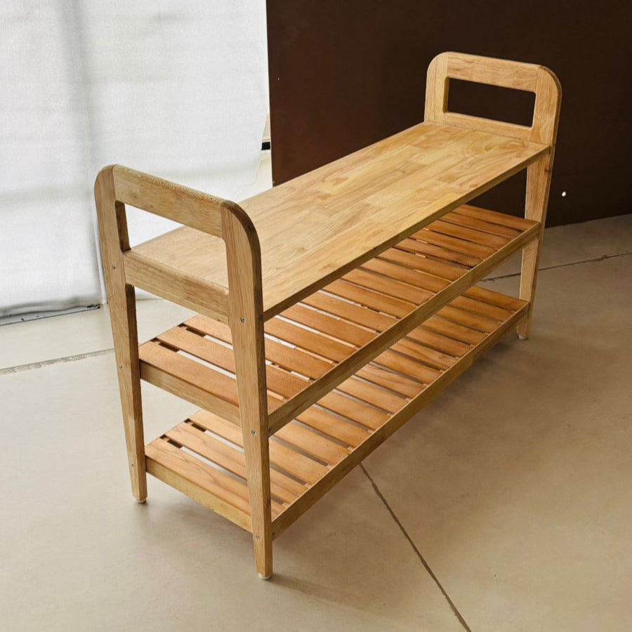 Two Shelved Bench / Shoe Organizer / Shoe Cabinet By Miza