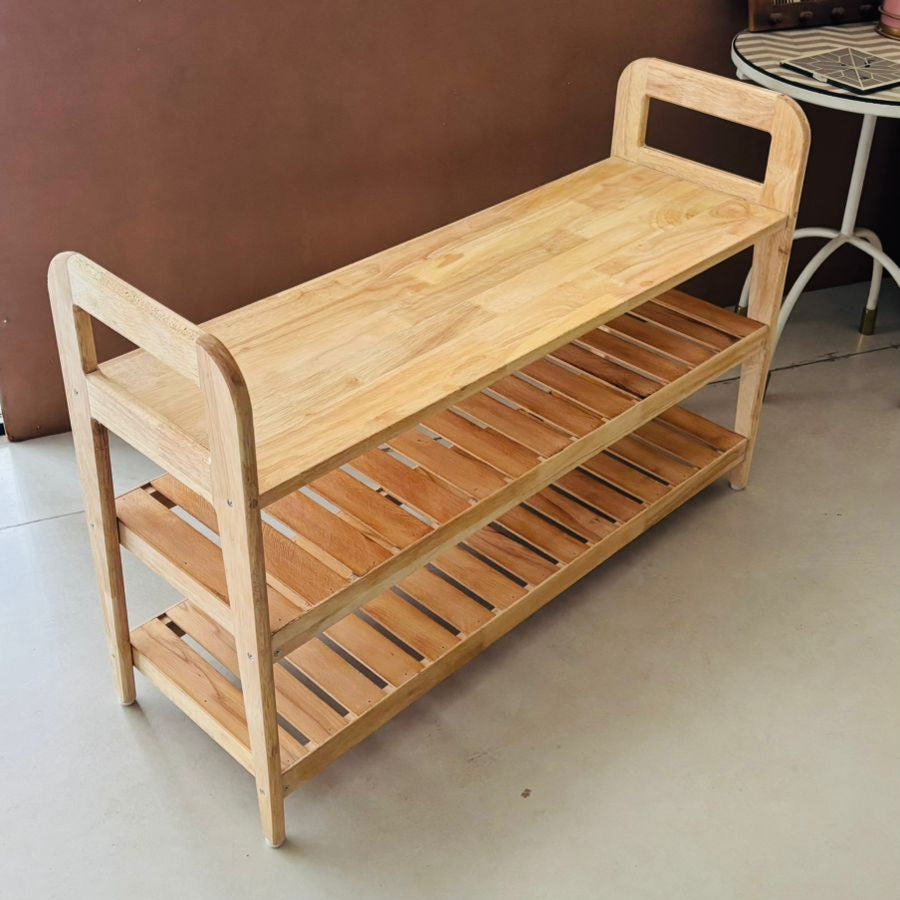 Two Shelved Bench / Shoe Organizer / Shoe Cabinet By Miza