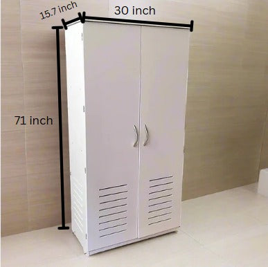 Floor Standing PVC MOP / Janitor Shelf Bathroom Accessories Storage Waterproof Bathroom Cabinet