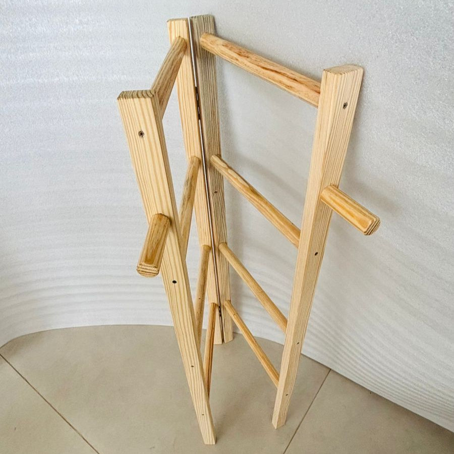 Folding Towel Hanger Rack For Corner Or As Partition By Miza