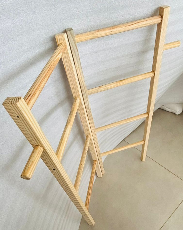 Folding Towel Hanger Rack For Corner Or As Partition By Miza