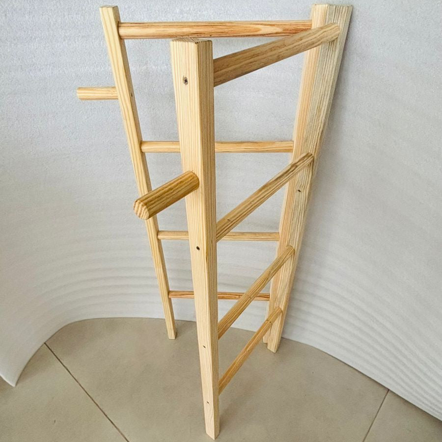 Folding Towel Hanger Rack For Corner Or As Partition By Miza