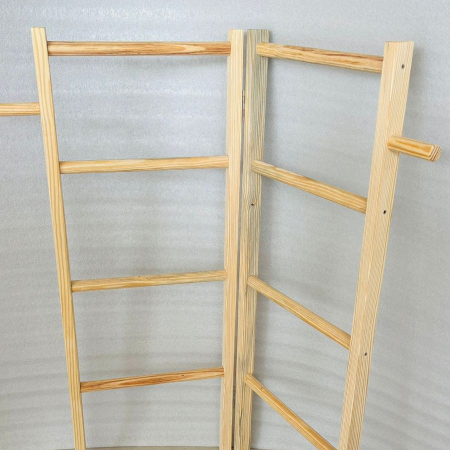Folding Towel Hanger Rack For Corner Or As Partition By Miza