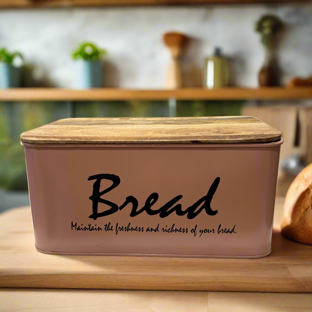 Metal Box Container For Easy Storage Of Bread, Cakes, Sandwiches Rust Resistant Countertop Organizer By MA79/MA80