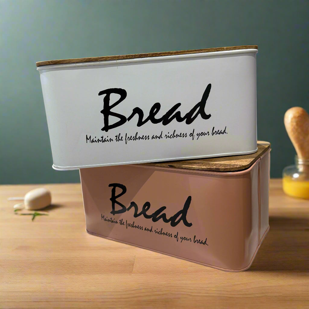 Metal Box Container For Easy Storage Of Bread, Cakes, Sandwiches Rust Resistant Countertop Organizer By MA79/MA80